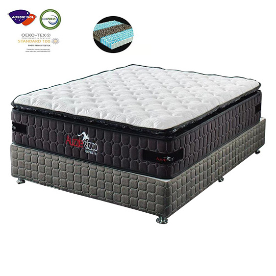 memory foam natural latex bed hotel mattress king queen single double size foshan cheap in box 5 zone pocket spring mattress