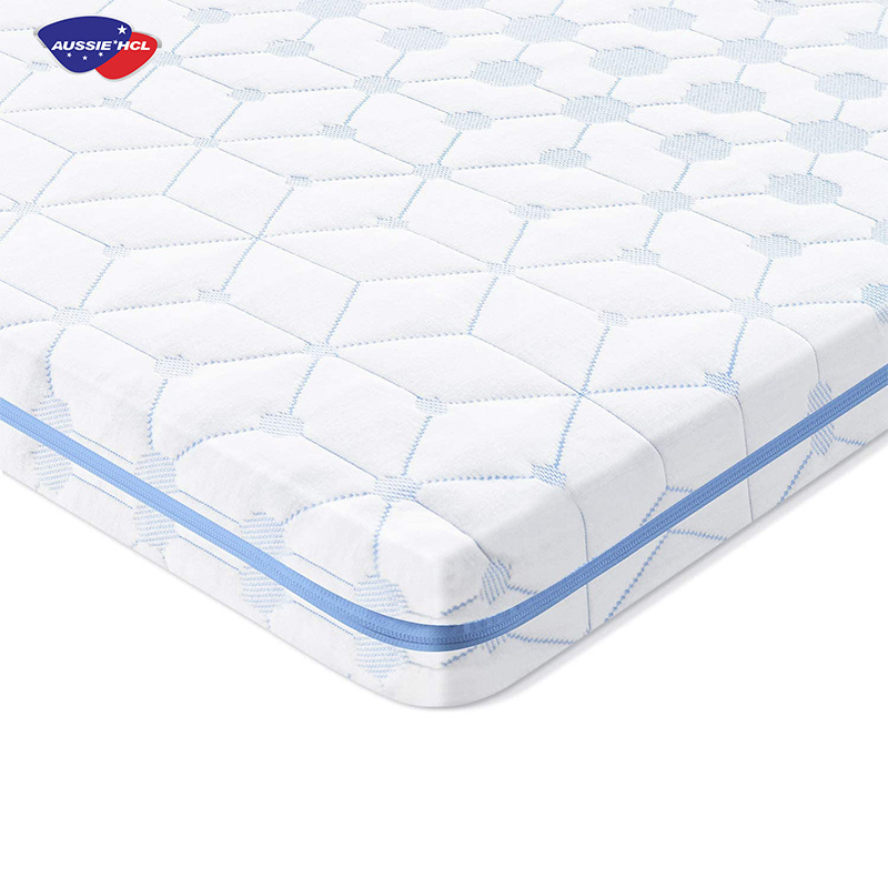 twin Knitted rebonded foam bed mattress cover sleep well cooling memory foam mattress topper folding pad for camping home hotel