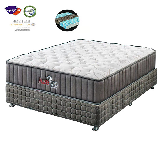 memory foam natural latex bed hotel mattress king queen single double size foshan cheap in box 5 zone pocket spring mattress