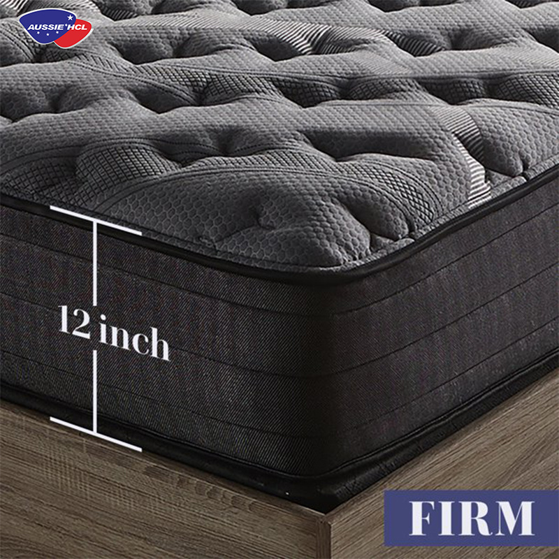 memory foam bed mattress top selling thin tight top pillow top mattress spring pocket coil with box for home queen size mattress