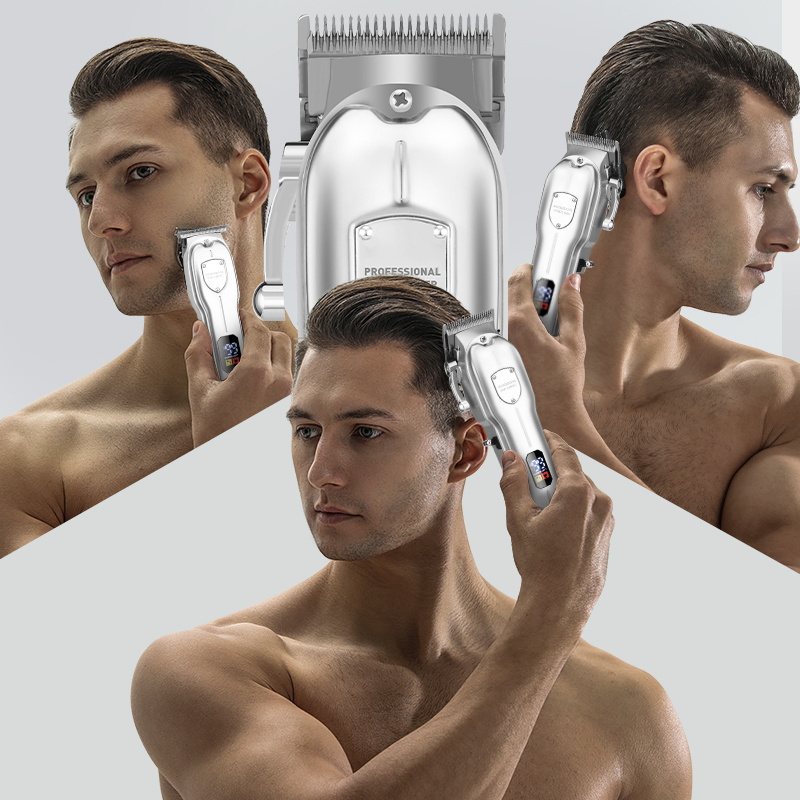 LM2026 Cordless Clipper for Hair Cutting Kit Professional Beard Trimmer Barbers USB Rechargeable Hair Clippers Trimmers Set