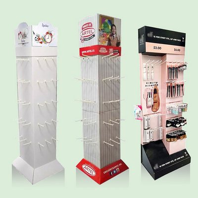 2022 Fashionable and Customized Cardboard Hair Extensions Display Hook,Innovative Hair Extension Display Stand Rack