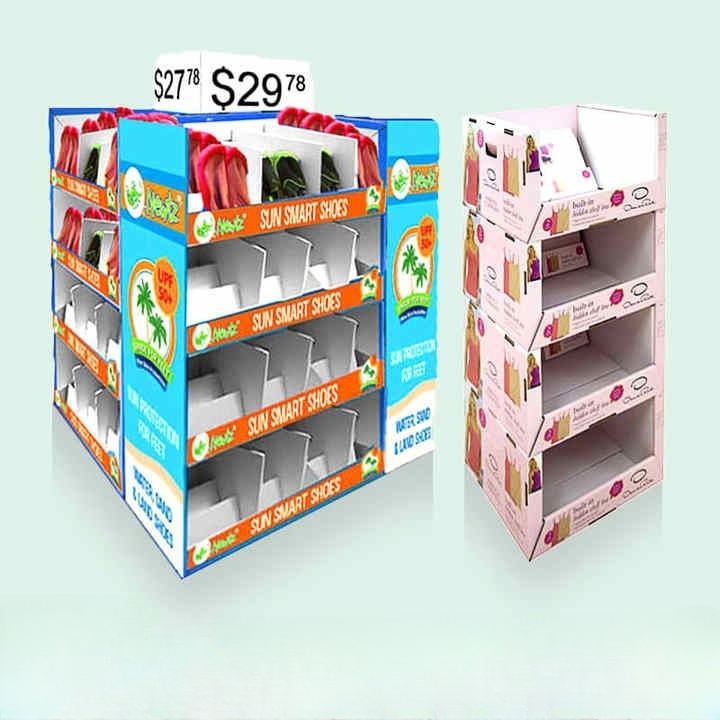 Supermarket Commercial Men Women Cloth Display Stand Cardboard Retail Underwear Clothing Display Rack