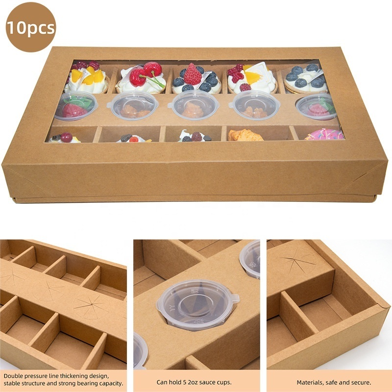 Holidaypac Wholesale Flip Table Party Chocolate Cookie Kraft Cardboard Trays Grazing Box Packaging