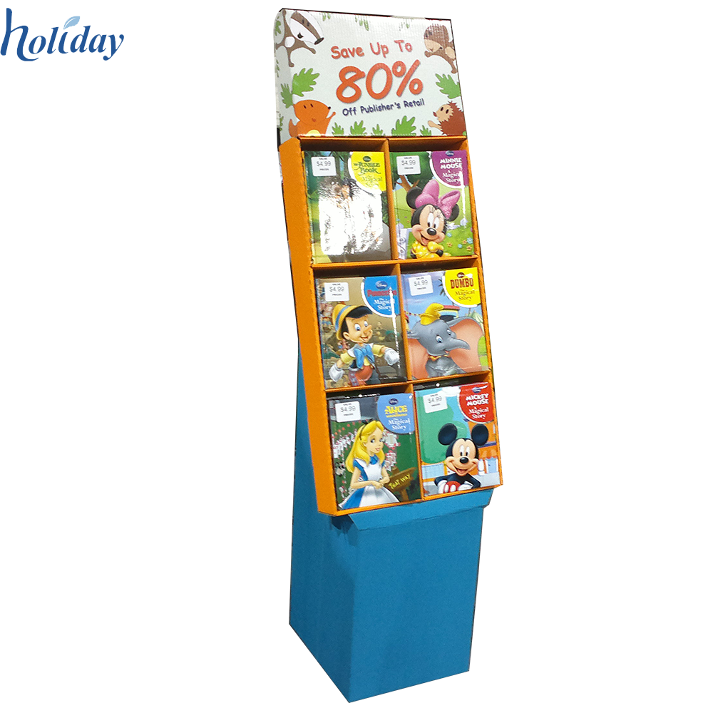 Promotional Customized Cardboard Dvd And CD Display Stand