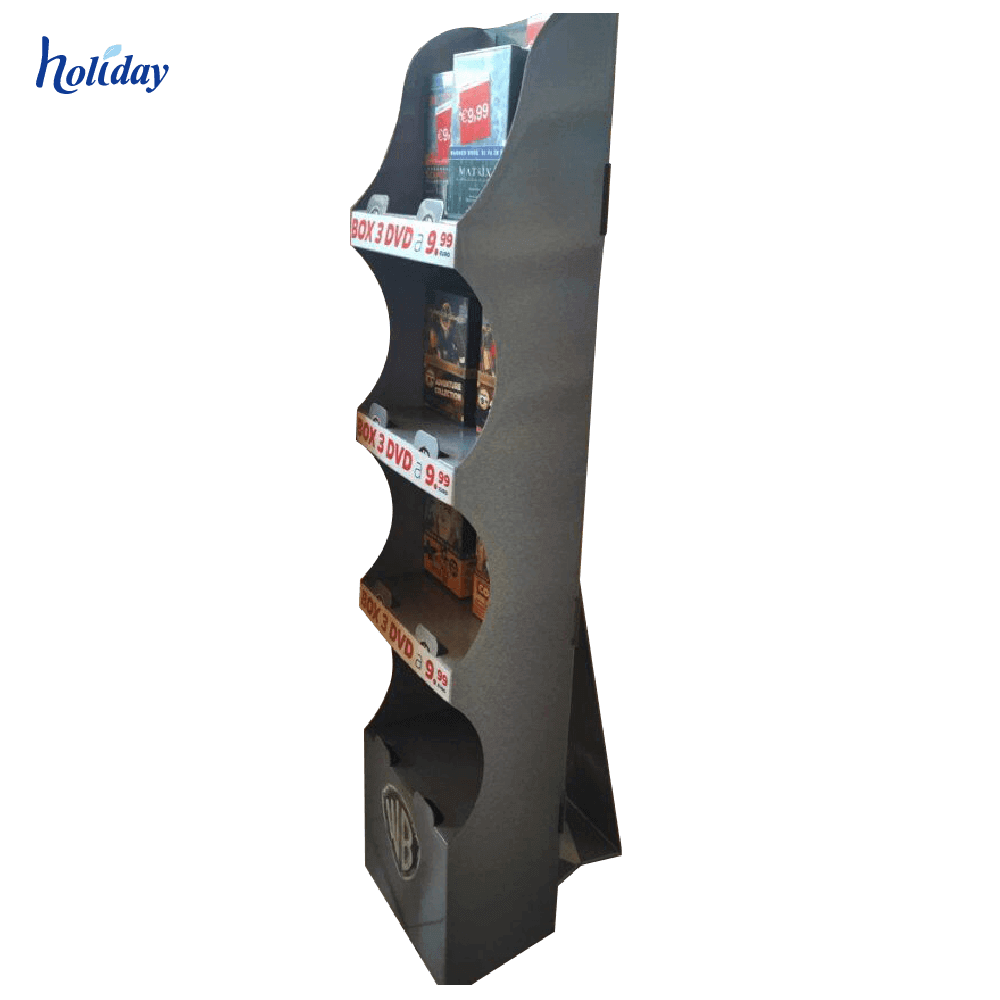 Promotional Customized Cardboard Dvd And CD Display Stand