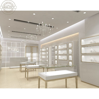 Modern Mall Retail Jewelry Shop Kiosk Interior design Ideas Custom Jewelry Shop Wooden display Counter Cabinet