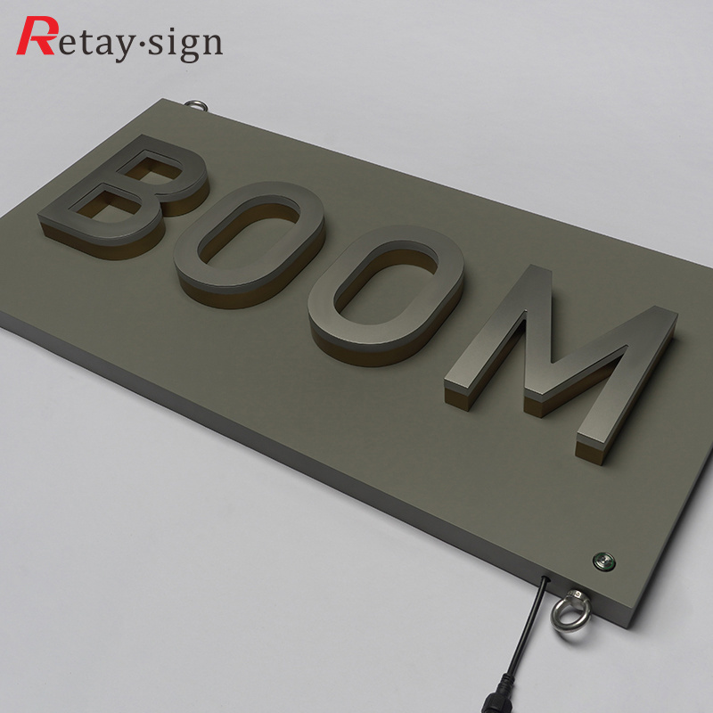 Business outdoor bright open advertising board signs for home store led lighting letters backlit sign