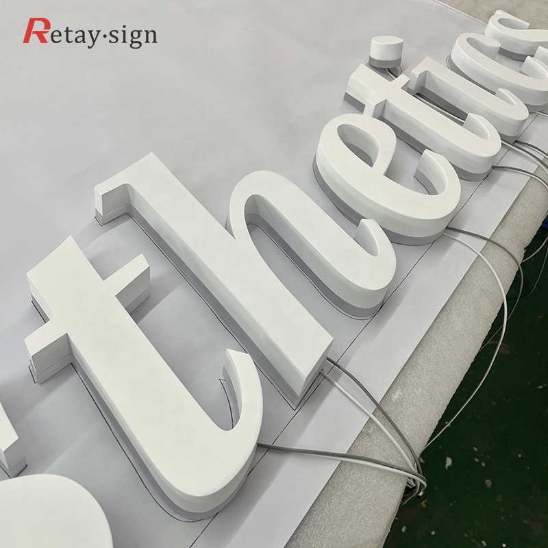 3d signage billboard stainless steel door house numbers channel  backlit letters electronic signs