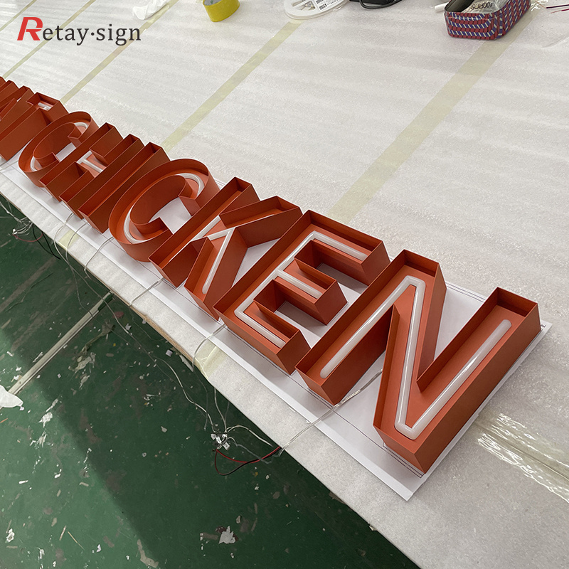 Custom laser cut engraving home decor 3d name acrylic channel lights letter neon sign led logo