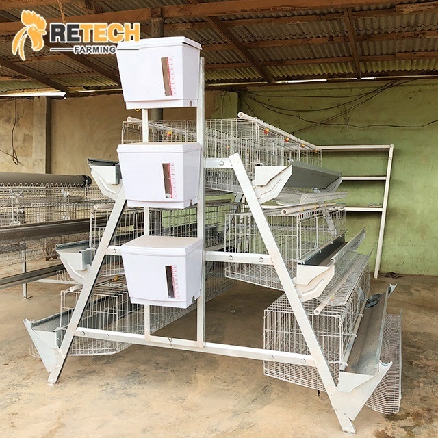 Semi Automatic Chicken Raising Equipment Laying Hens Cage System for poultry farm