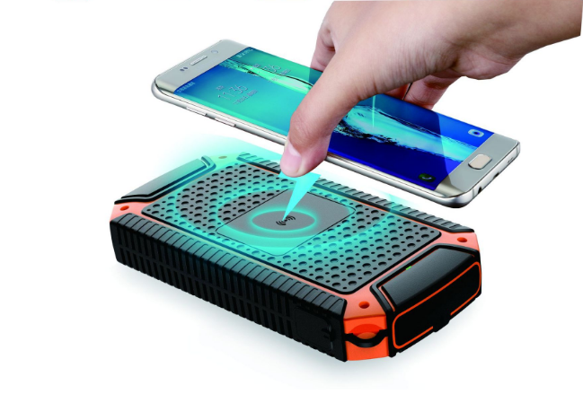 Out door 10000mah waterproof portable solar power bank  Camping light  digital display for smart phone with lighter