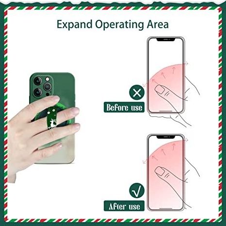 Custom Christmas Promotional Gifts Magnet Mobile Phone Accessories Charm Strap Phone Grip Holder