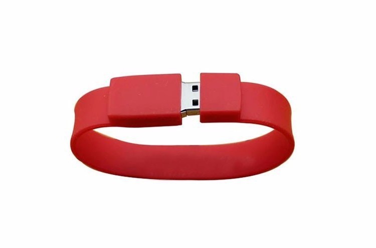 Promotion Custom Logo USB Bracelet Silicone Pendrive Wristband Flash Drive Bracelet USB Drive 8GB 16GB 32GB 64GB