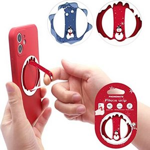 Custom Christmas Promotional Gifts Magnet Mobile Phone Accessories Charm Strap Phone Grip Holder