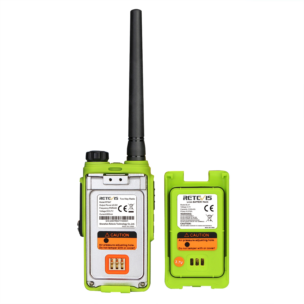 IP67 waterproof PMR Green walie talkie Retevis RT647 dustproof durability license free 2 Way Radio