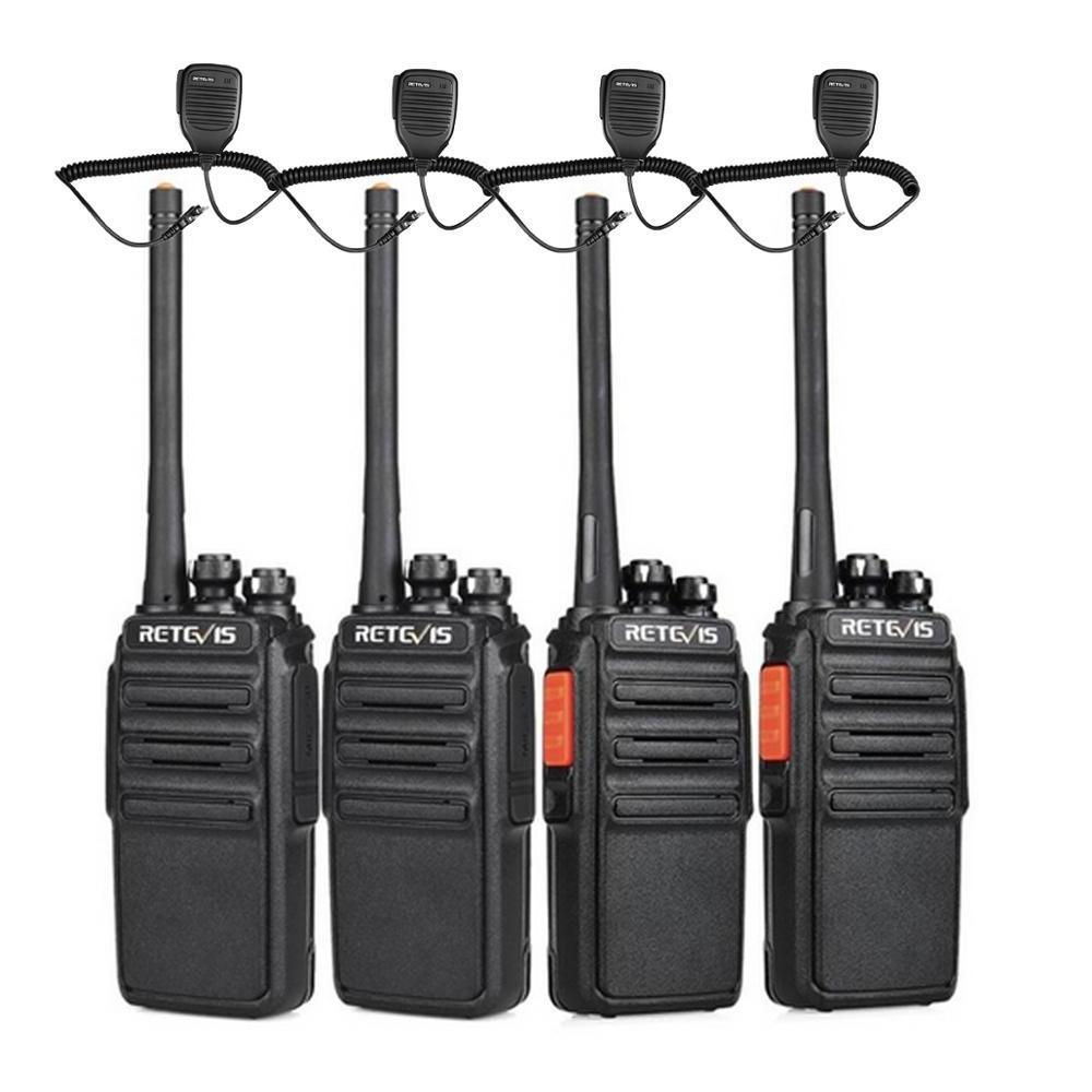 4Pack Retevis H777S Scan License Free FRS Walkie Talkie For Security Hotel 16CH 0.5/2W UHF Two Way Radio with Speaker microphone