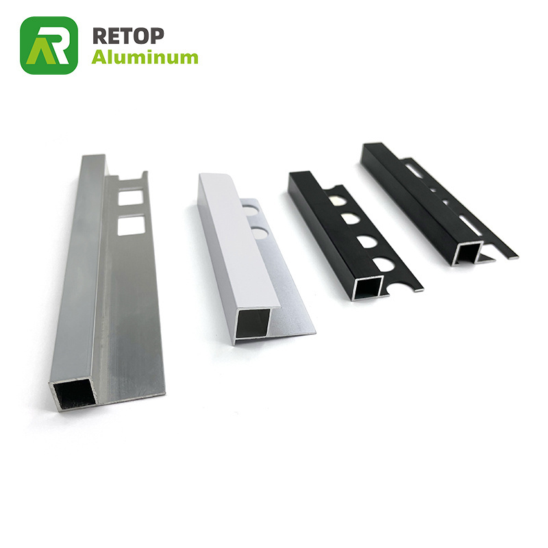 Aluminium Decorative Metal Trim Profile Wall Tile Decorative Metal Trim Strips For Transition