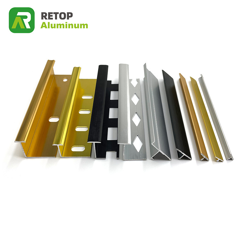 Border Outdoor Gold Wall Ceramic Mirror Floor Profile Transition Strip Edge T Shape Aluminum Tile Trim