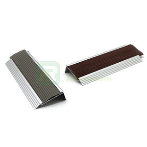 Flexible Corner L shape Angle Trim Edge Non Slip Outdoor Aluminum Stair Nosing Step Edging Profile