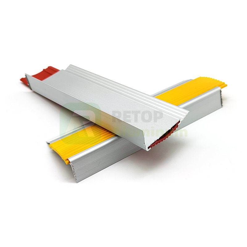 Flexible Corner L shape Angle Trim Edge Non Slip Outdoor Aluminum Stair Nosing Step Edging Profile