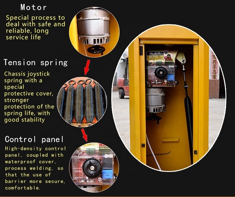 QiGong Boom Barrier Gate System High Speed Drop Arm Barrier Gate For Car Parking Management