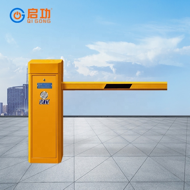 QiGong Boom Barrier Gate System High Speed Drop Arm Barrier Gate For Car Parking Management