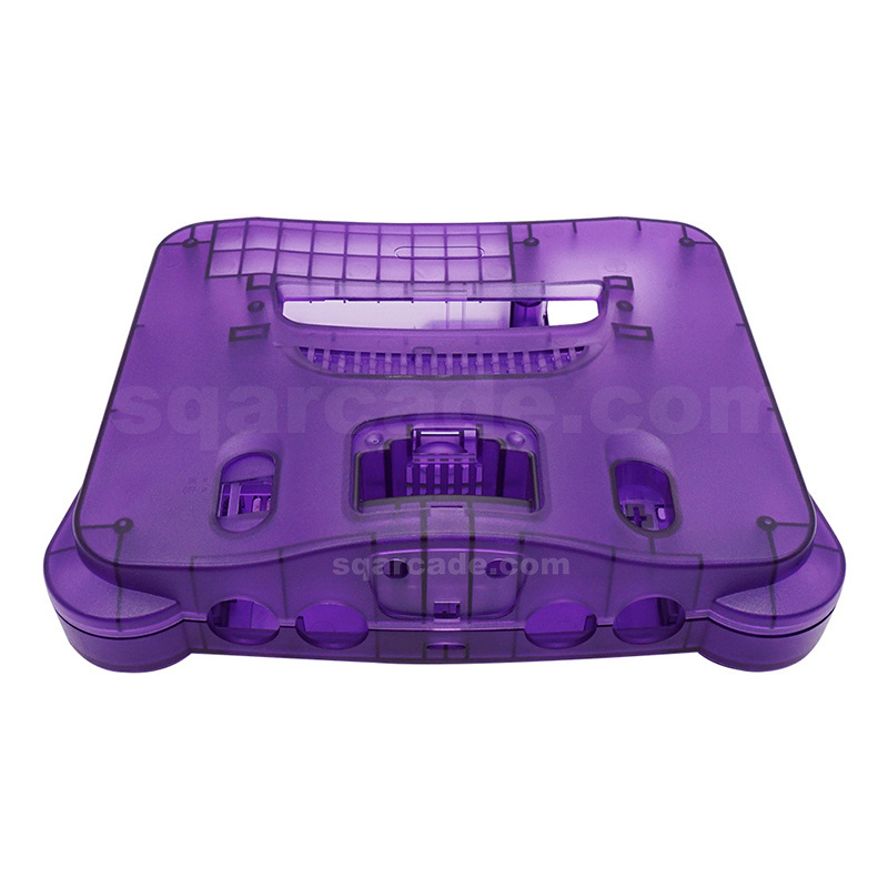 Transparent Color Hard Plastic Shell Case for Nintend N64 Retro Video Game Console Replacement Housing