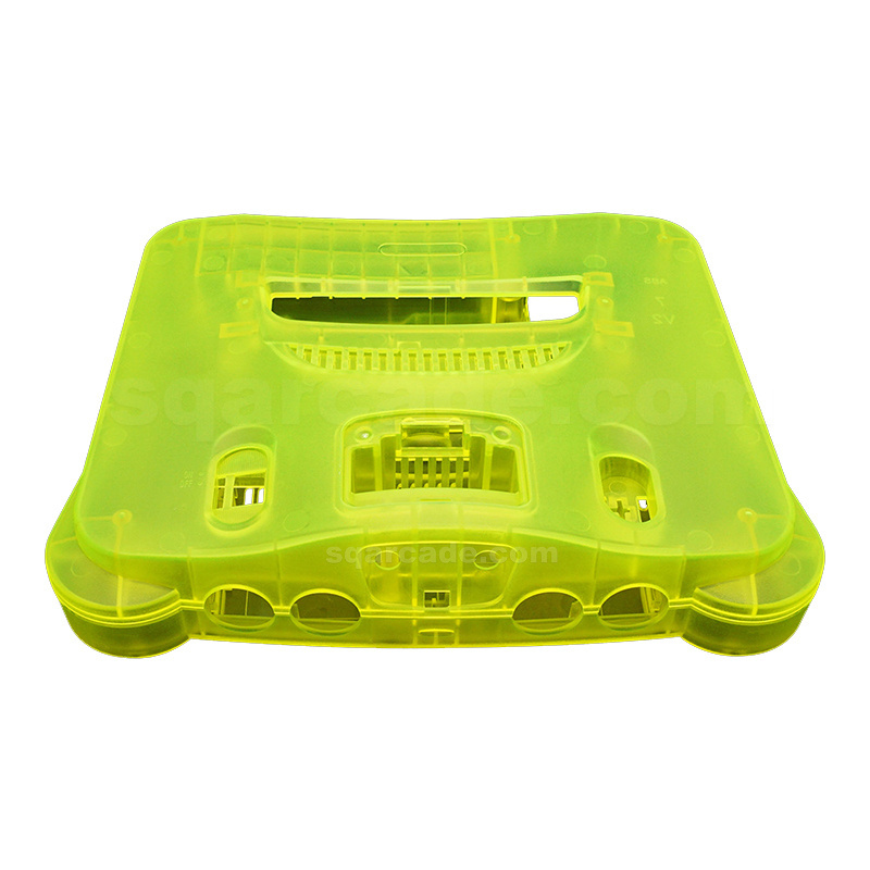 Transparent Color Hard Plastic Shell Case for Nintend N64 Retro Video Game Console Replacement Housing