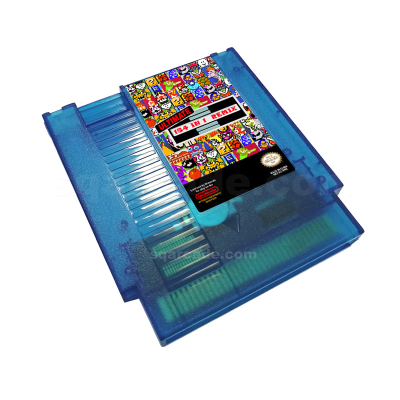 Newest NES 154 in 1 Remix Game Cartridge Classic Collection 72 Pin Game Card For NES Video Game Console