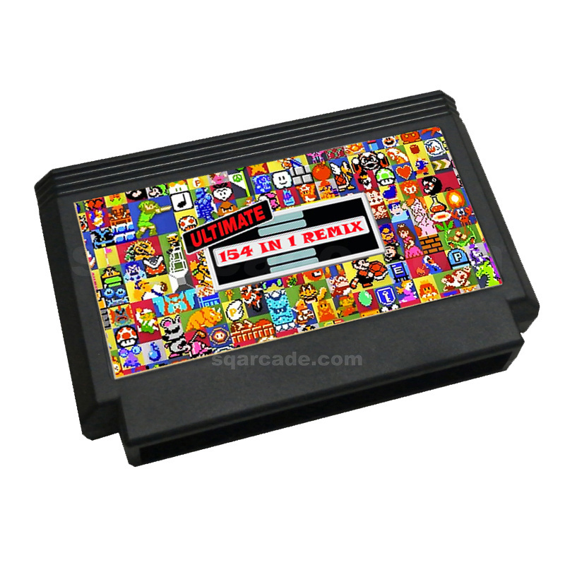 The Ultimate Remix Of 154 in 1 Game Cartridge for FC Console 60Pins Video Game Cartridge