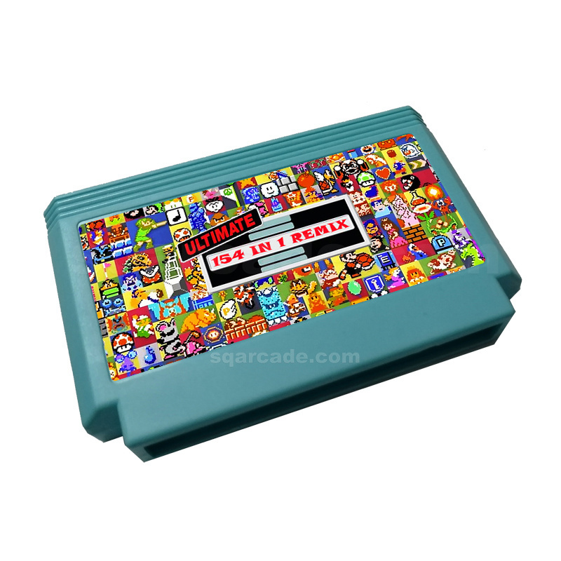 The Ultimate Remix Of 154 in 1 Game Cartridge for FC Console 60Pins Video Game Cartridge