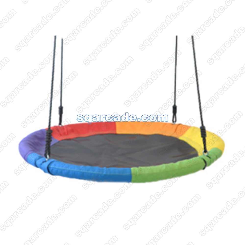 Outdoor 24 inch Small Children Tree Saucer Swing Platform Swing for Kid Round Flying Swing