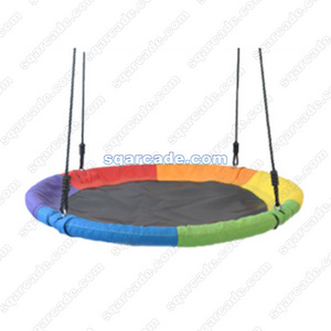 Outdoor 24 inch Small Children Tree Saucer Swing Platform Swing for Kid Round Flying Swing