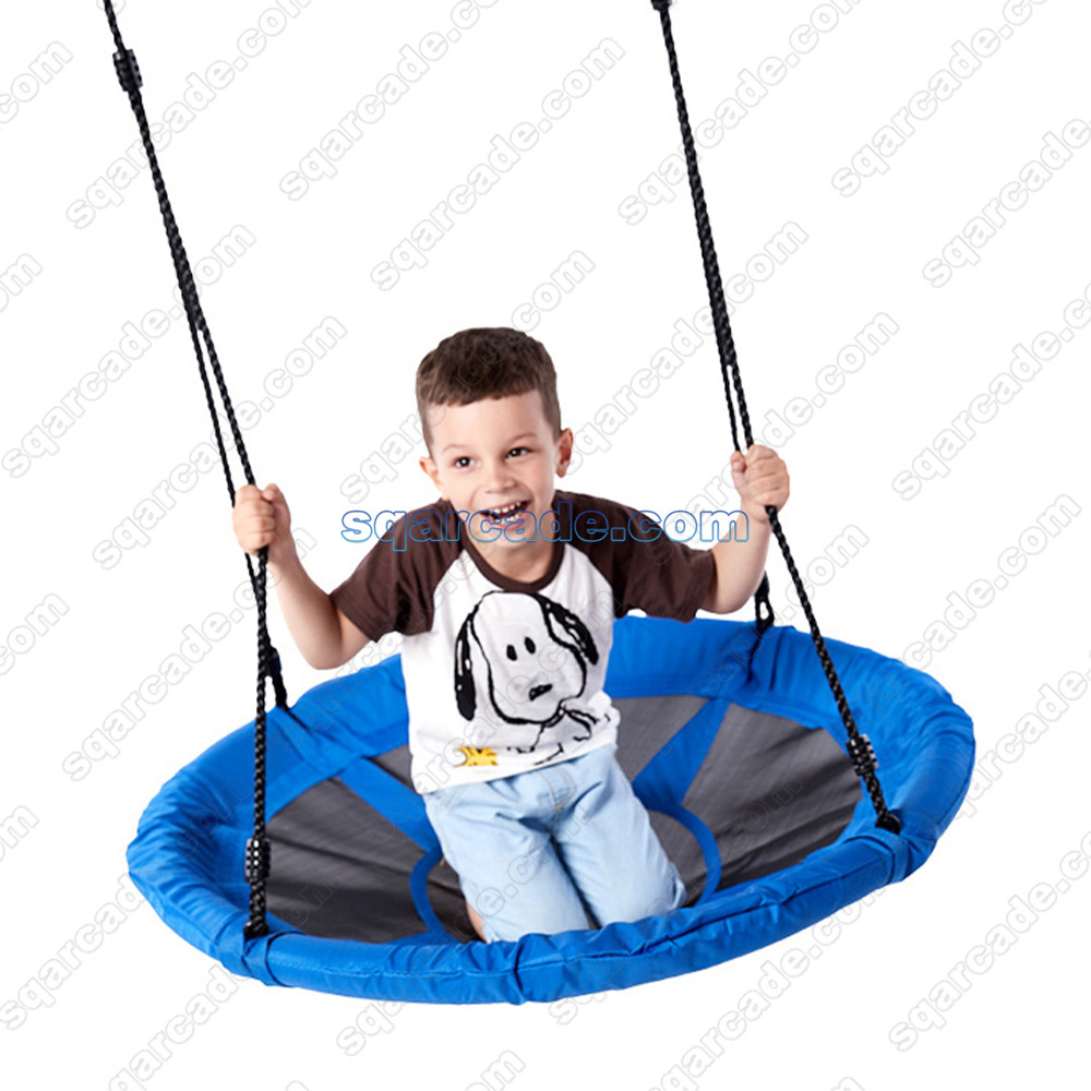 Outdoor 24 inch Small Children Tree Saucer Swing Platform Swing for Kid Round Flying Swing