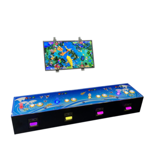 Can customize bill acceptor mount game console 4 player fish game console handheld fish table console