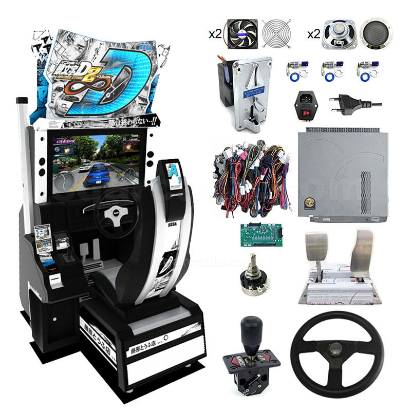 Indoor Rides Kiddie Initial Simulator Arcade Racing Car Game Machine Initial D Arcade Machine DIY Kit