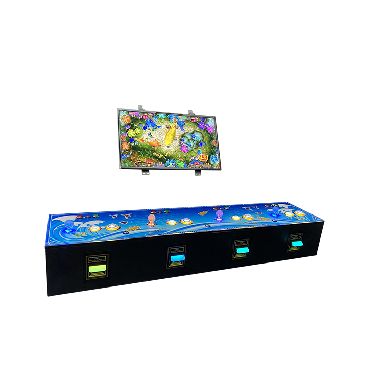 Can customize bill acceptor mount game console 4 player fish game console handheld fish table console