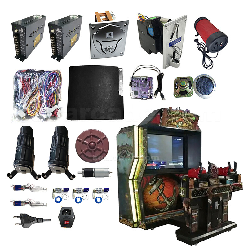 Amusement park Coin Operated Indoor Video Death storm Pirates Arcade Machine Shooting Game Machine DIY Kits