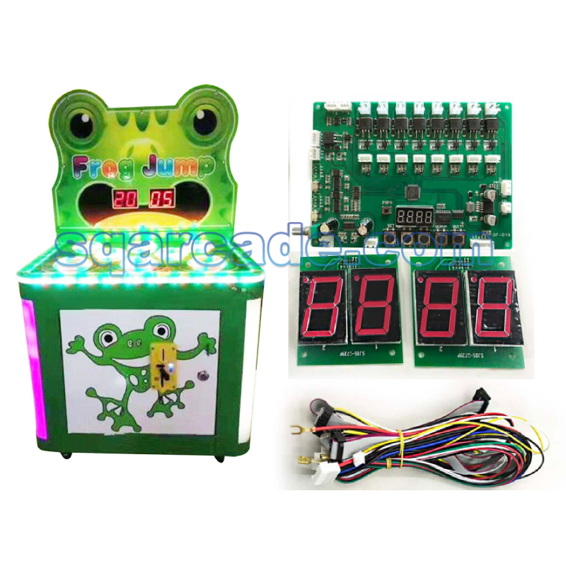 Kids Hitting Hammer Whack A Mole Redemption Game Machine Coin-Operated Hammer Frog Arcade Game Machine With Board DIY kit