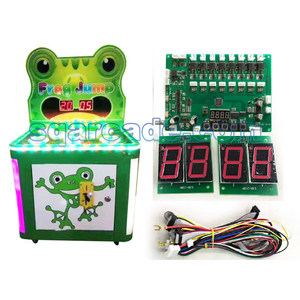 Kids Hitting Hammer Whack A Mole Redemption Game Machine Coin-Operated Hammer Frog Arcade Game Machine With Board DIY kit