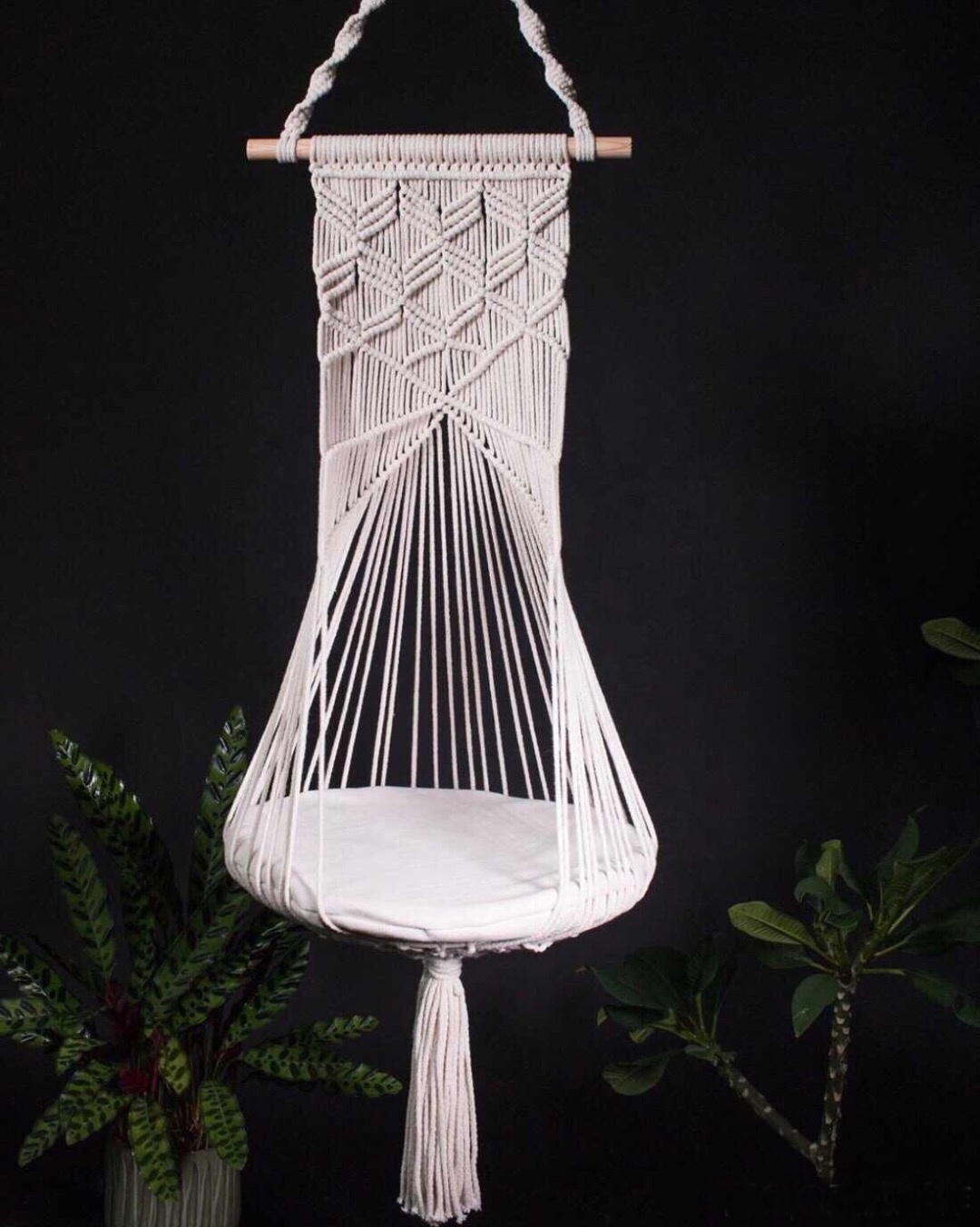 RT21014 Handwoven Cat Macrame Hanging Sleep Hammock Pet Swing Bed For Cat And Dog