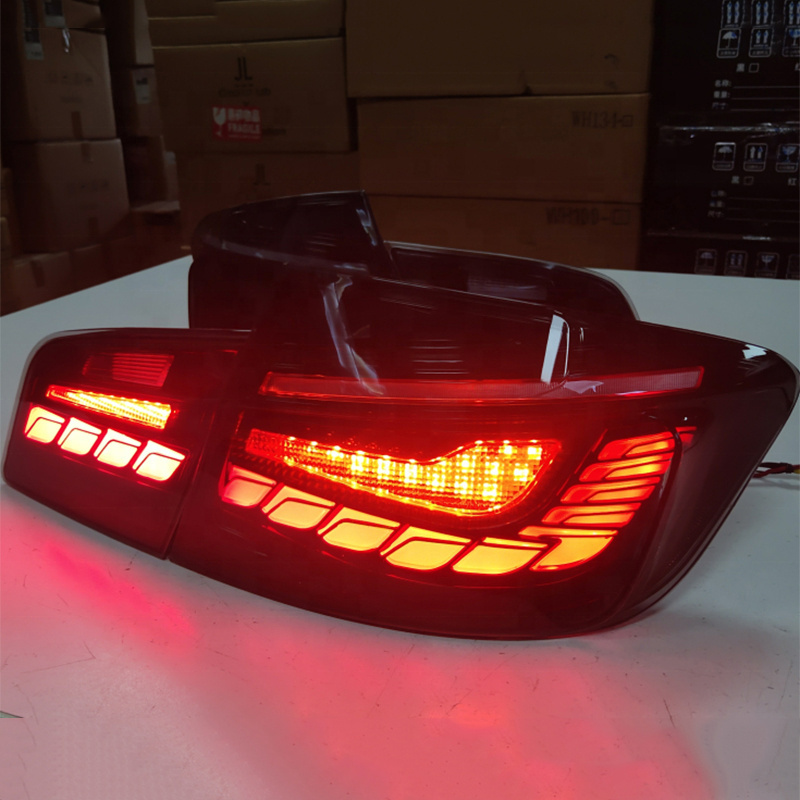 For BMW F10 F18 520 525 530 535i Rear Back Lamps Sequential Dynamic Turn Signal 2011-2017 Through Lights