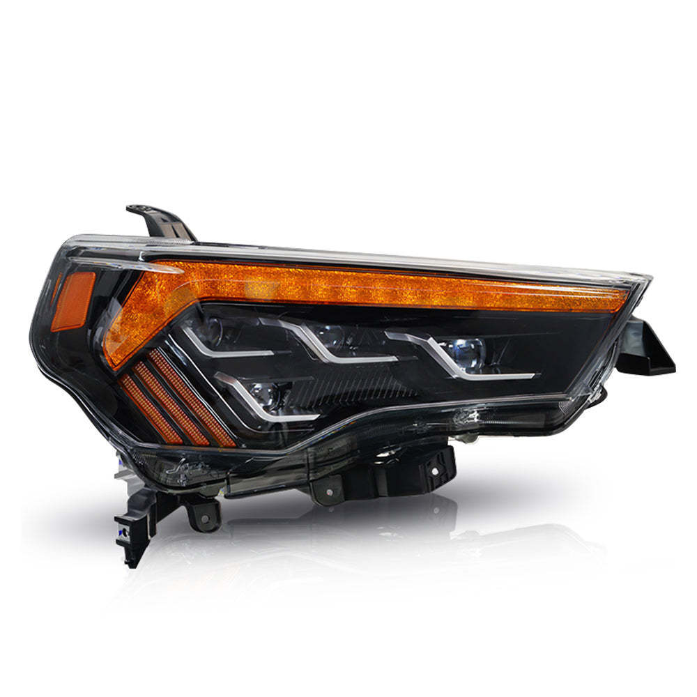 For Toyota 4Runner FULL LED  Headlights (6 Low beam 8 High Beam) 2014-2021 Front Lamp Assembly Sequantial Indicator And DRL