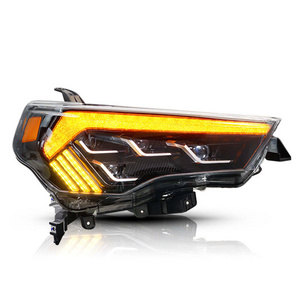 For Toyota 4Runner FULL LED  Headlights (6 Low beam 8 High Beam) 2014-2021 Front Lamp Assembly Sequantial Indicator And DRL