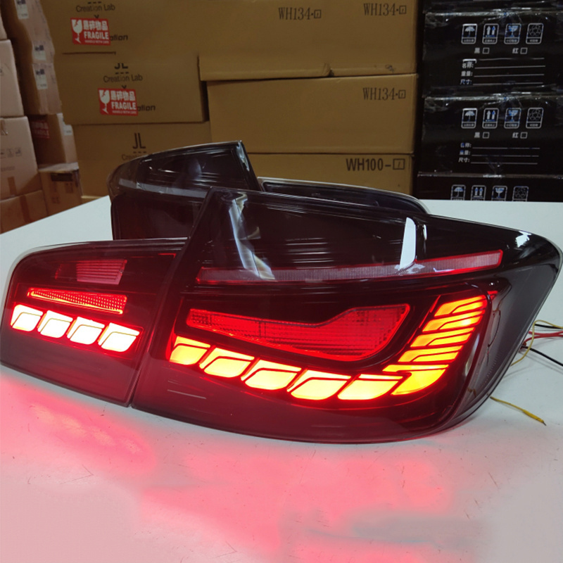 For BMW F10 F18 520 525 530 535i Rear Back Lamps Sequential Dynamic Turn Signal 2011-2017 Through Lights