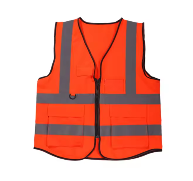 Safety Adult Hi Vis Waistcoat Reflective Tape Short Sleeve High Visibility Tool Vests High Viz Tricot Sleeved Safety Vest