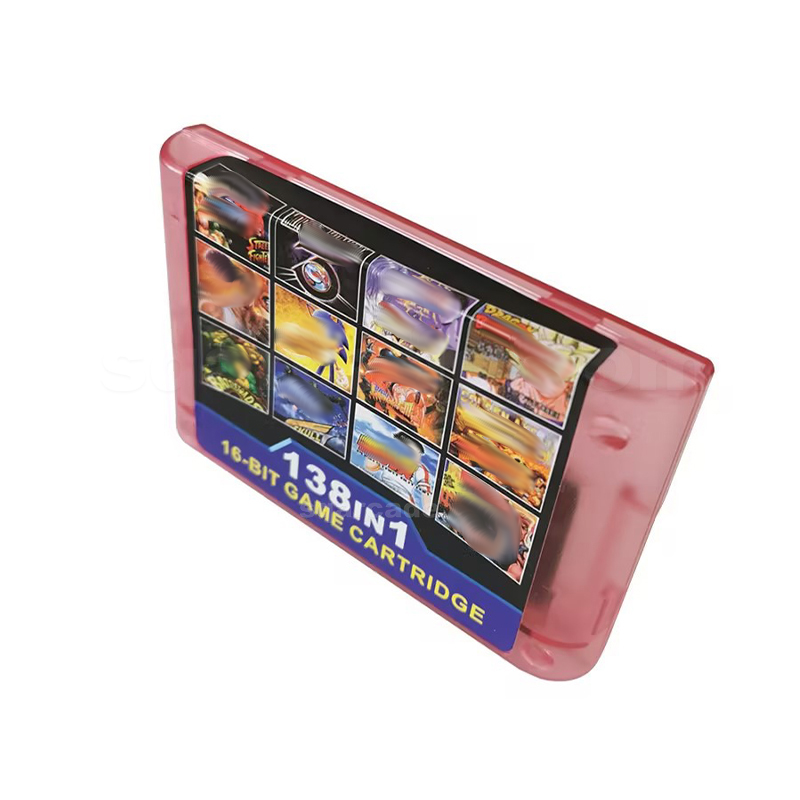 138 In 1 Retro Game Console MD Cartridge For GENESIS MegaDrive 16 Bit Game Cartridge