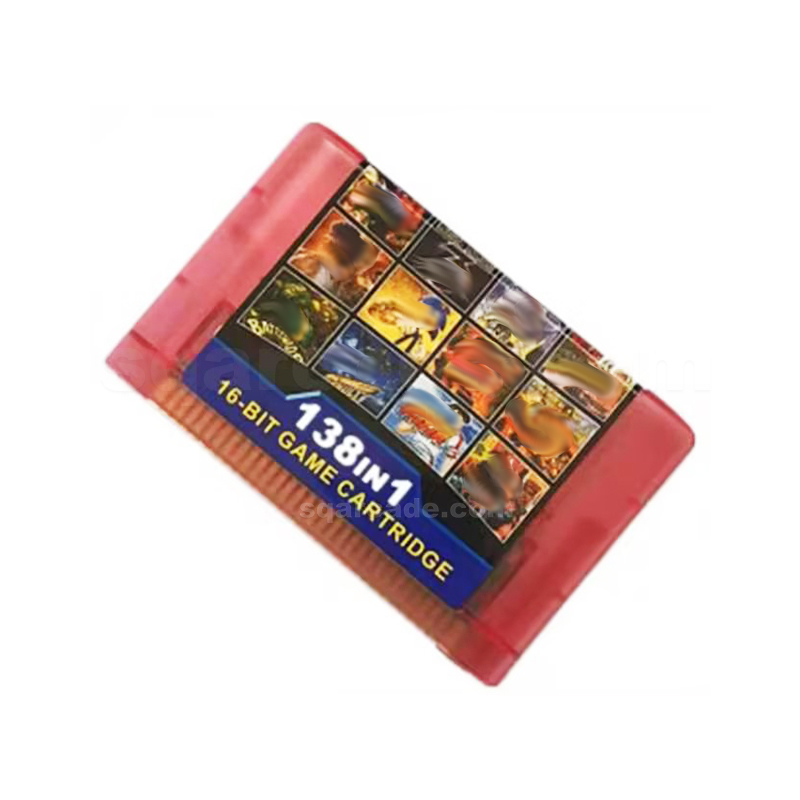 138 In 1 Retro Game Console MD Cartridge For GENESIS MegaDrive 16 Bit Game Cartridge