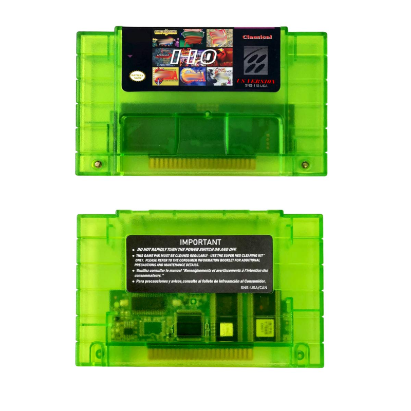 Classic Version Super Games 110 in 1 Multi Game Cartridge SNES for SNES 16 Bit Retro Classic Game Consoles